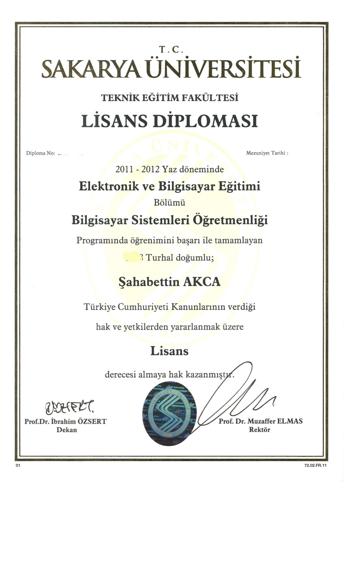 Bilgisayar Sistemleri retmenlii