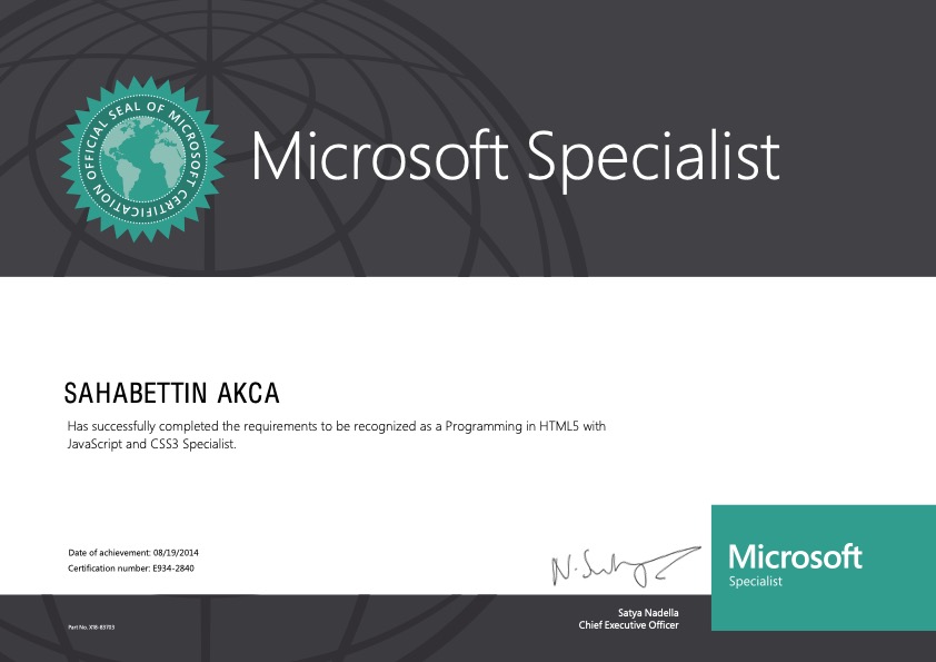 Microsoft Specialist
